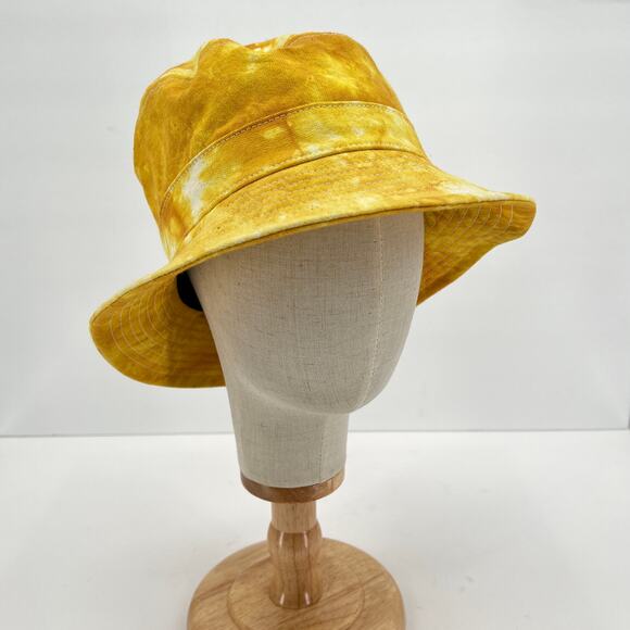 CLARE V Cloud Tie Dye Bucket Hat Womens XS Small Marigold Yellow Packable NWT main image 8
